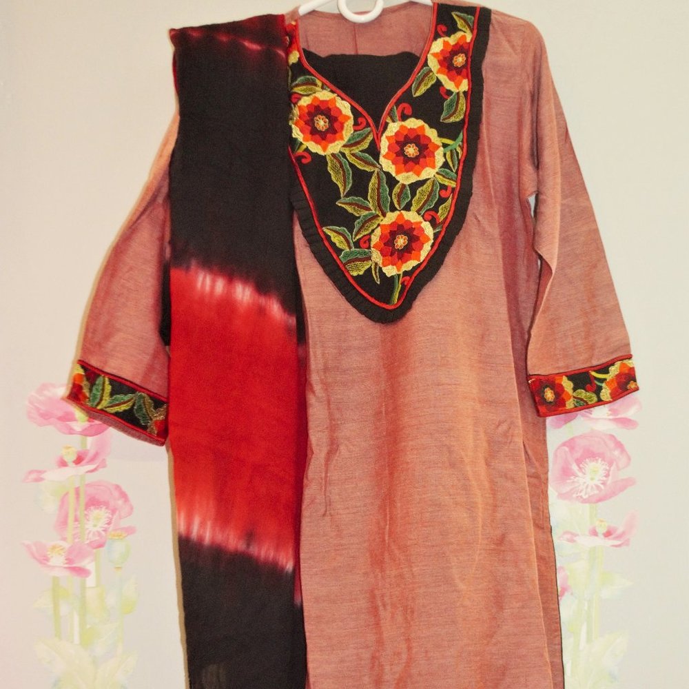 Beautiful  Salwar Kameez With Embroidery Work